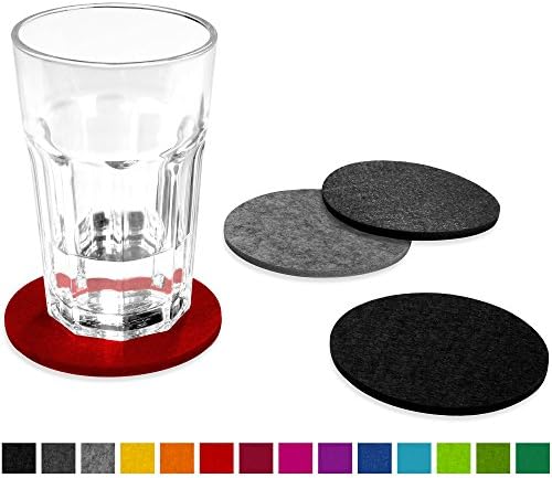 FILU Premium Felt Coaster (8 pack, choose color)