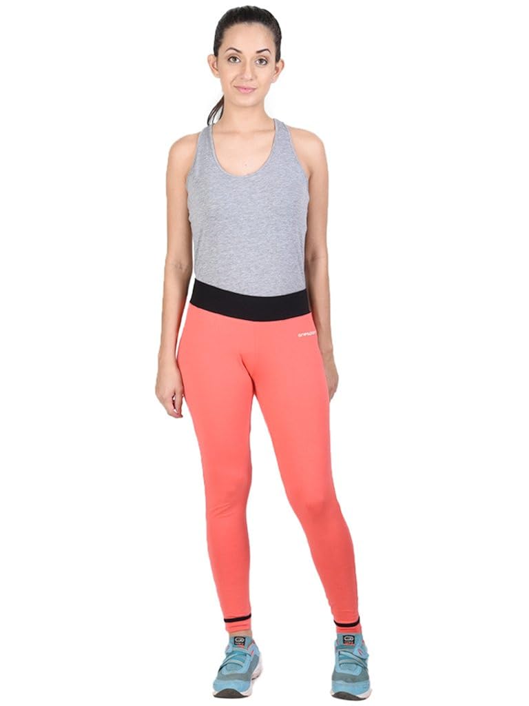 onesport women's cotton spandex jersey coral tights(onsp17cb-p)