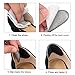 Beautulip Heel Grips Liner for Loose Shoes Adhesive Back of Heel Cushions Anti-Slip Foam Inserts Heel Protectors - Comfortable Insole for Heels Pack of 6 (Black)