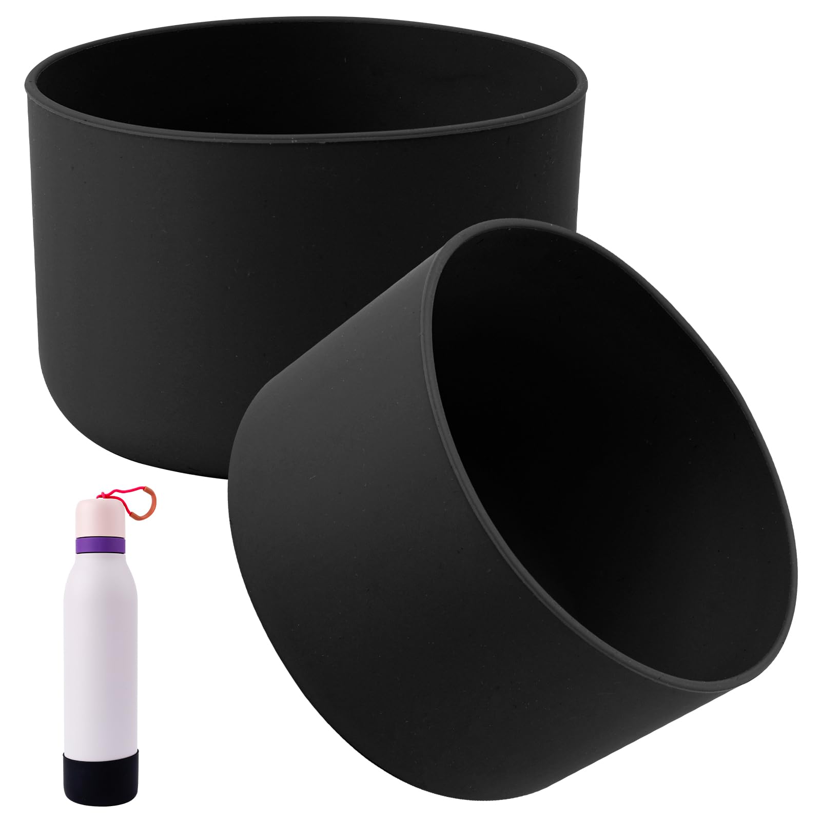 Gosknor Silicone Boot for Owala, 2.95 Inch Diameter Bottle Sleeve Anti-Slip Bottom Protective Cover Flip Water Bottle Accessories Compatible with Freesip 24 oz