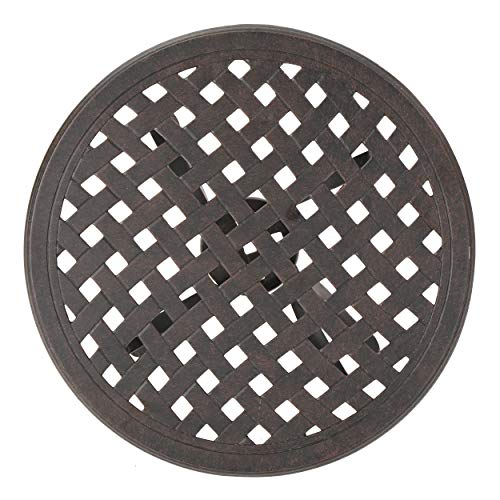 Christopher Knight Home Lola Outdoor 19" Cast Aluminum Side Table, Bronze Finished Pricepulse