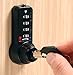 Combi-Cam Ultra, 7432S-Black & Keys, Combination Cam Lock with Master Key Override, 5/8