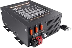 PowerMax PM4-75A RV Converter Charger | 75 Amp 12V DC Power Supply | 110V AC to 12V DC | Built-in 4-Stage Smart Battery Charg