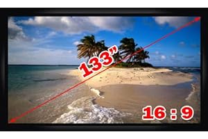 Antra 133" 16:9 Fixed Projector Projection Screen Matte White