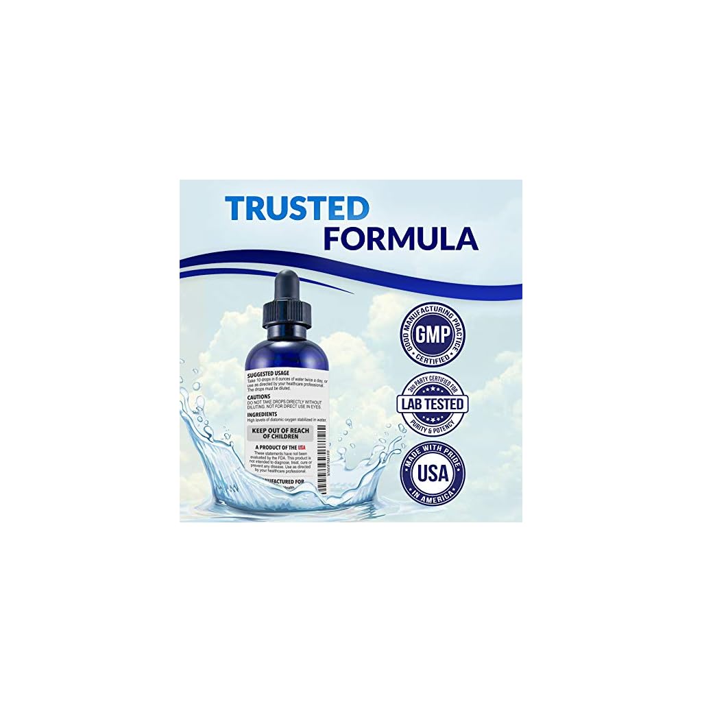 Dexterity Health Liquid Oxygen Drops, 3Pack of 4 oz. DropperTop