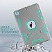 TOPSKY 3296937 Three Layer Defender Full Body Protective Case Cover for iPad Mini, Mini 2, Mini 3, Mini Retina Bundle Grey, Green­