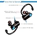 MAYBO SPORTS Wireless Headphones with Black Running Belt Sweatproof V4.1 Workout earbuds with Mic and Noise Cancelling-Blue