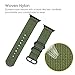 For Apple Watch Band,ViCRiOR 42mm Woven Nylon NATO iWatch Band Replacement Strap with Adapters for Apple Watch 42mm Series 3, Series 2 and Series 1,Navy Green