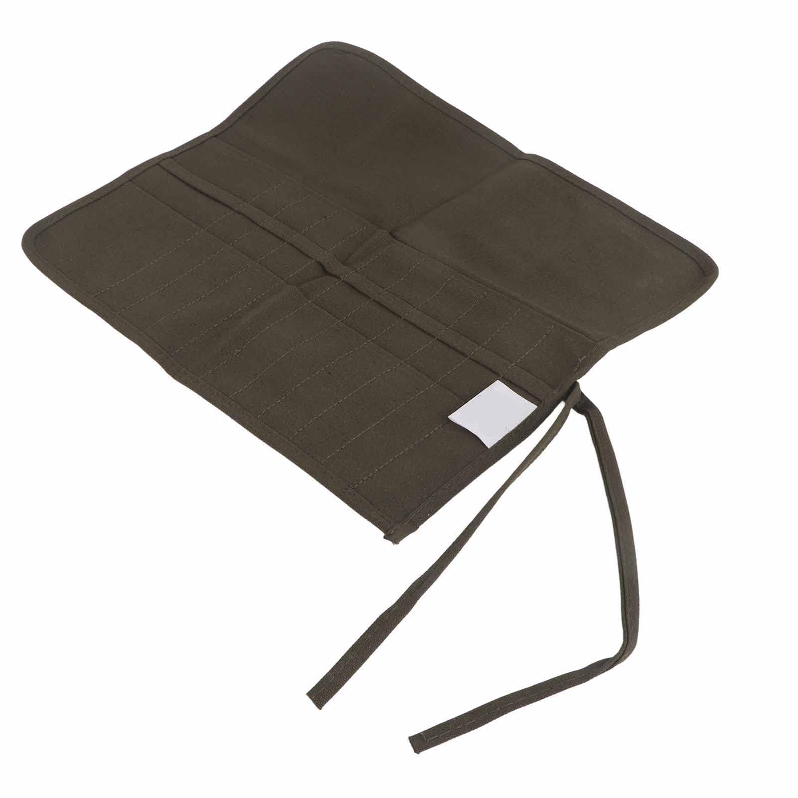 Paint Brush Holder, 22 Slots Paint Brush Storage Artist Paint Brush Organizers, 14 Inches Canvas Pouch Brush Roll-Up Bag Paint Brushes Case for Acrylic Oil Watercolor Gouache Draw Pen Brushes Case