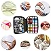 SEWING KIT,JKtown Over 100 Portable Basic Sewing Accessories, 24 Color Spools of Thread, Mini sew kits supplies for Beginners,Traveller,Emergency,Family starter to Mending and Repair (Black)