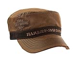 Harley-Davidson Unisex Painter's Cap, Bar & Shield, Brown Stone Washed PC31339
