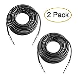 Yoico 2Pcs 50 Feet Professional 1/4" to 1/4" Speaker Cables, Pair 50 ft 12 Gauge 1/4 Male Inch Audio Amplifier Connection Heavy Duty Cord Wire