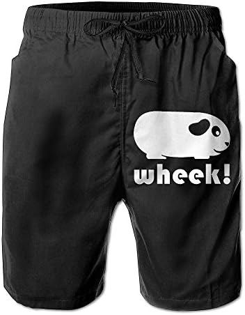 Simple Guinea Pig Wheek Drawstring Board Shorts Casual Surfing Trunks For Mans