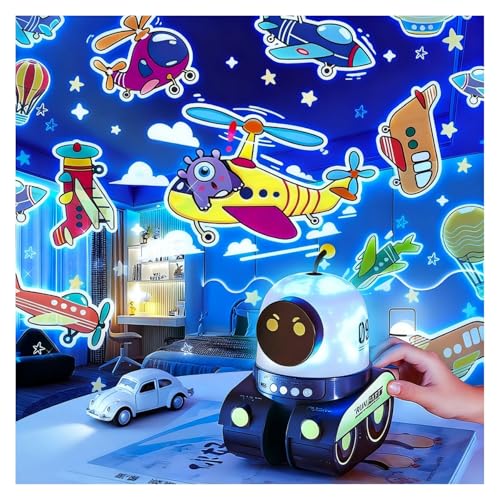 Baby Night Light Projector, Sensory Star Lights with Music, Rechargeable 360° Rotation Galaxy Lights, Birthday Gifts for Autism Kids, Teen Girl Adult Bedroom Ceiling, Specialty Mood Lighting (A)