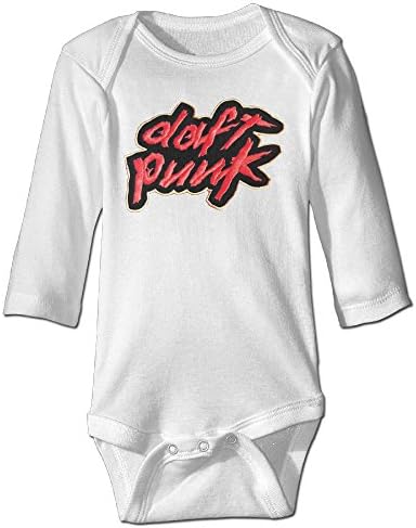 White Daft Punk Funny Toddler Long Sleeve Infant Baby's Baby Onesie