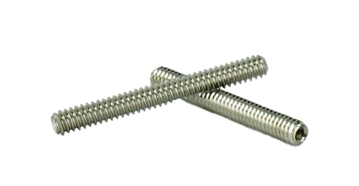 Stainless 4-40 x 1" (1/4" to 1" Available) Socket Set Screws Cup Point, Stainless Steel 50 Qty W/Hex Key Wrench (4-40 x 1")
