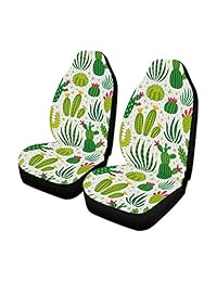 Fundas de asiento delantero de piña con diseño de frutas de piña, 2 unidades, para la mayoría de vehículos, coches, sedán, camiones, SUV, furgonetas