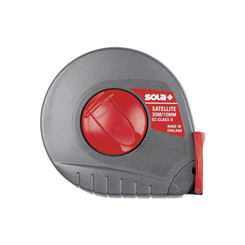 Sola 50056101 "Satellite ST 30" Tape Measure, Black/Red, 30 m