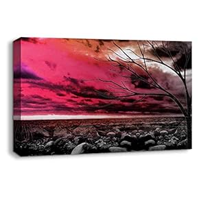 Abstract Cloud Tree Colorful Painting Artwork for Home Framed