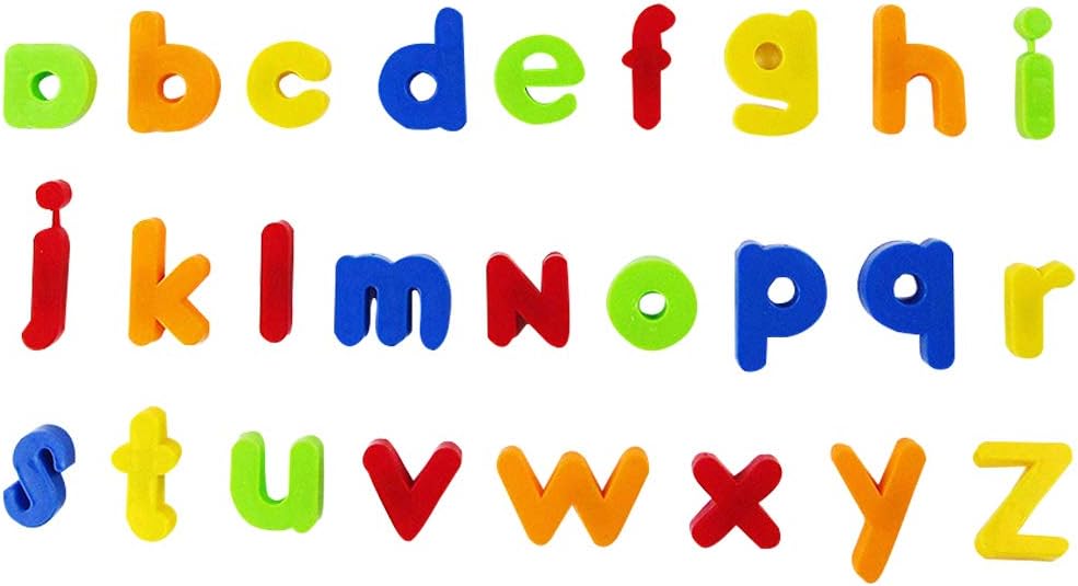 loinhgeo-Multicolor Magnetic Numbers Alphabet Fridge Magnet Learning Education Kids Toy - Lowercase Letter#