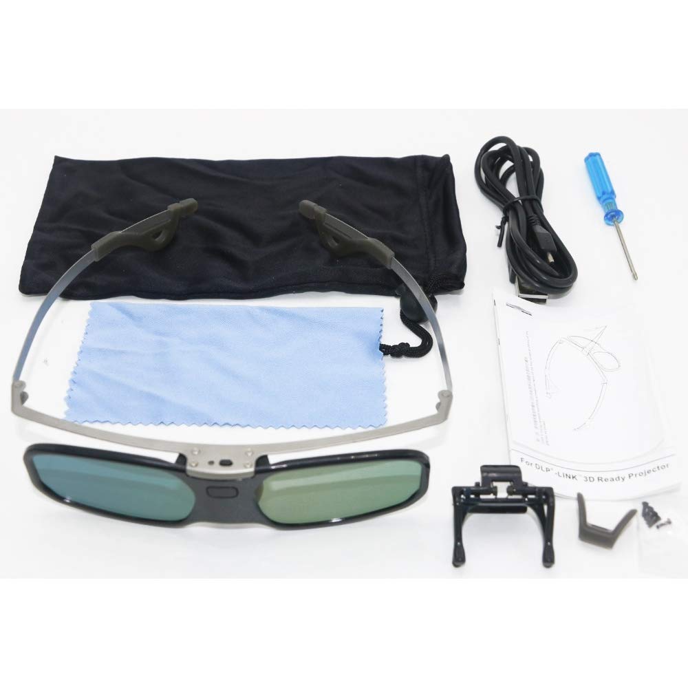 NO BRAND EUNN AS6 Bluetooth Obturador Activo Gafas 3D + Clip de ...