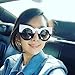 Cat Eye Sunglasses, VESNIBA Women Men Vintage Retro Glasses Unisex Fashion Aviator Mirror Lens Sunglasses (Free, G)