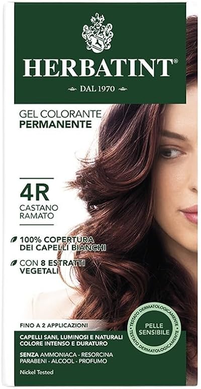 Herbatint 4R Copper Chestnut Permanent Hair Colour Gel 135 ml