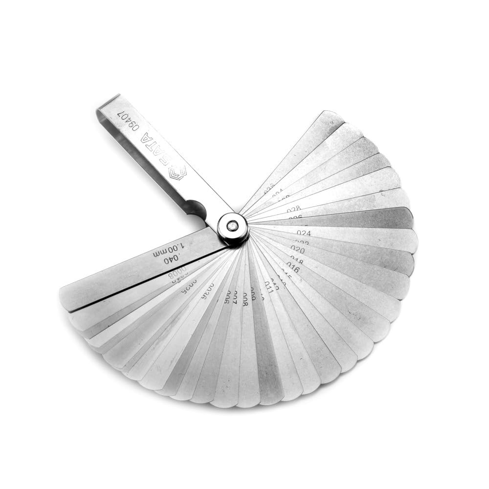 SATA ST09407SJ 32- Piece Feeler Gauge Set with Polished Steel Body for Greater Resistance and Durability