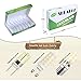 Seealle G8 LED Bulb Dimmable 2W Warm White 3000K 20W Halogen G8 Bulb Replacement for Cabinet Puck Lighting Under Counter Kitchen Lighting G8 Bi-Pin Base AC110-130V (Pack of 8)