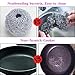 LODY Nano Dish Scrubber Safer than Steel Wool,Antimicrobial Kitchen Sponges with Handle, Amazing Ecological Dish Sponge, Avirulent Insipidity, Non Stick Oil, Non Come Off and Non-Scratch Cooker 2 Pack