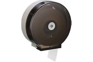 Layhit 1 Pack Toilet Paper Holder Wall Mount, Toilet Paper Towel Dispenser, Commercial 9" Jumbo Plastic Tissue Dispenser with Key Wall Lock for Bathroom, Office, Restaurants