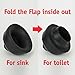 SteadMax Rubber Toilet Plunger, Double Thrust Force Cup, Heavy Duty, Commercial Grade with 18