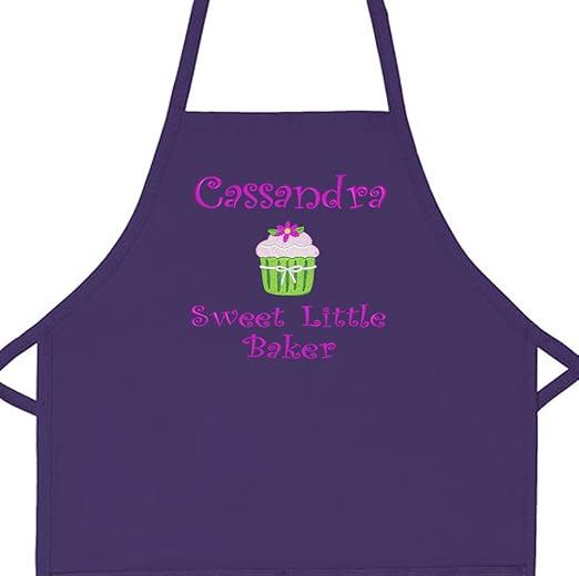 personalized girls apron