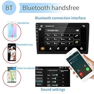 CAMECHO 10 Pollice Android Autoradio GPS Navi 2 Din Bluetooth Autoradio Touch Screen WIFI FM Ricevitore Mobile Mirror… - immagine 6