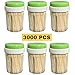 Bamboo Wooden Toothpicks (3000 Bulk Pack) - Round, Strong, Splinter-Free for Teeth and Appetizers