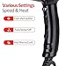 Warmlife Blow Dryer AC Motor Professional Salon Hair Dryers with Diffuser&Concentrator, Hair Dryer ETL Certification 1875w (black)