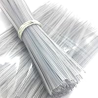 Weststone 100pcs Clear Heavy Duty 8" pre-Cut Plastic Twist Ties - Wire Gauge #23