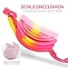 Amazer Kids Child Swim Goggles, Kid Child Swimming Goggles with Clear Vision Anti Fog UV Protection No Leak Come Easy to Adjust with Free Protection Case for Kids Child Early Teens (Pink and Yellow)