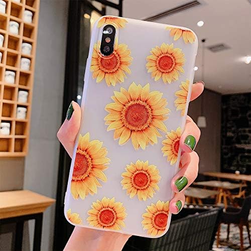 Compatible with iPhone Xs MAX Case for Girls, Floral Flower Cute Case Ultra-Thin Slim Soft TPU Silicone Cover Phone case for iPhone Xs MAX(Flower S)