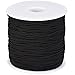 Outus 1mm Elastic String Black Elastic Cord for Jewelry Thread Stretchy String for Bracelets Necklace Making Beading and Sewing 109 Yard