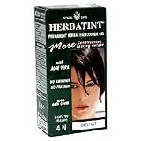 Herbatint Permanent Herbal Haircolour Gel, with Aloe Vera, 4N, Chestnut, 4.56-Ounce