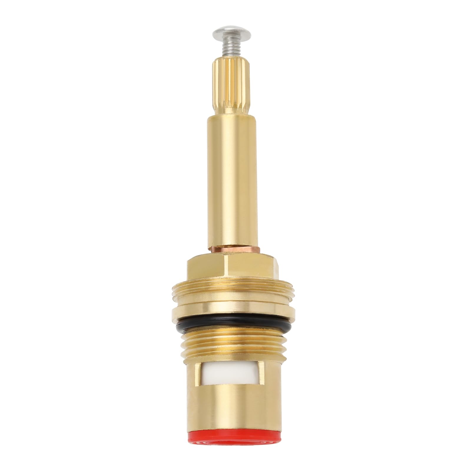 LT Easiyl BSP 1/2" Red Brass Shower Bath Tap Valve Cartridge Quarter Turn 20 Teet Ceramic Tap Cartridge for Kitchens Bathrooms Washrooms (Counterclockwise to Open)