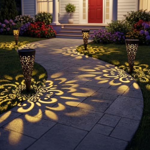 Hoikwo Solar Garden Lights 4 Pack