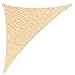 Cool Area Sun Shade Sail for Patio, Outdoor UV Block, Right Triangle 16'5'' X 16'5'' X 22'11'', Sand
