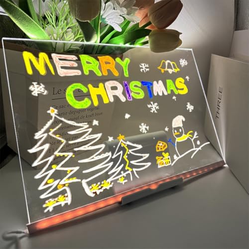 Prancheta de Desenho com Luz LED A4 USB – Mesa de Luz com Iluminação, Ideal para Desenho, Planner, Lembretes e Crianças Quadro Desenho Luminária Led Para Escrita Apagável Premium