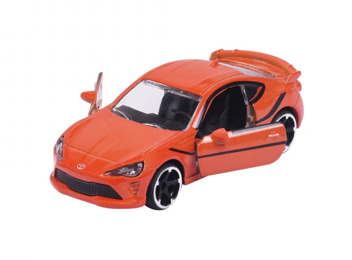Majorette Premium Cars - 1 of 18 Random Toy Cars (7.5 cm) with Trading Card, Freewheel, Opening Parts and Suspension, Small Model Car for Children Aged 3+