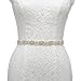 AW BRIDAL Wedding Belt Floral Rhinestone Belt Wedding Dress Belt Applique Sequin Bridal Sash Bridesmaid Pearl Belt for Women Wedding