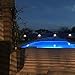 OTHWAY Solar Fence Post Lights Wall Mount Decorative Deck Lighting, Black, 1 Pack