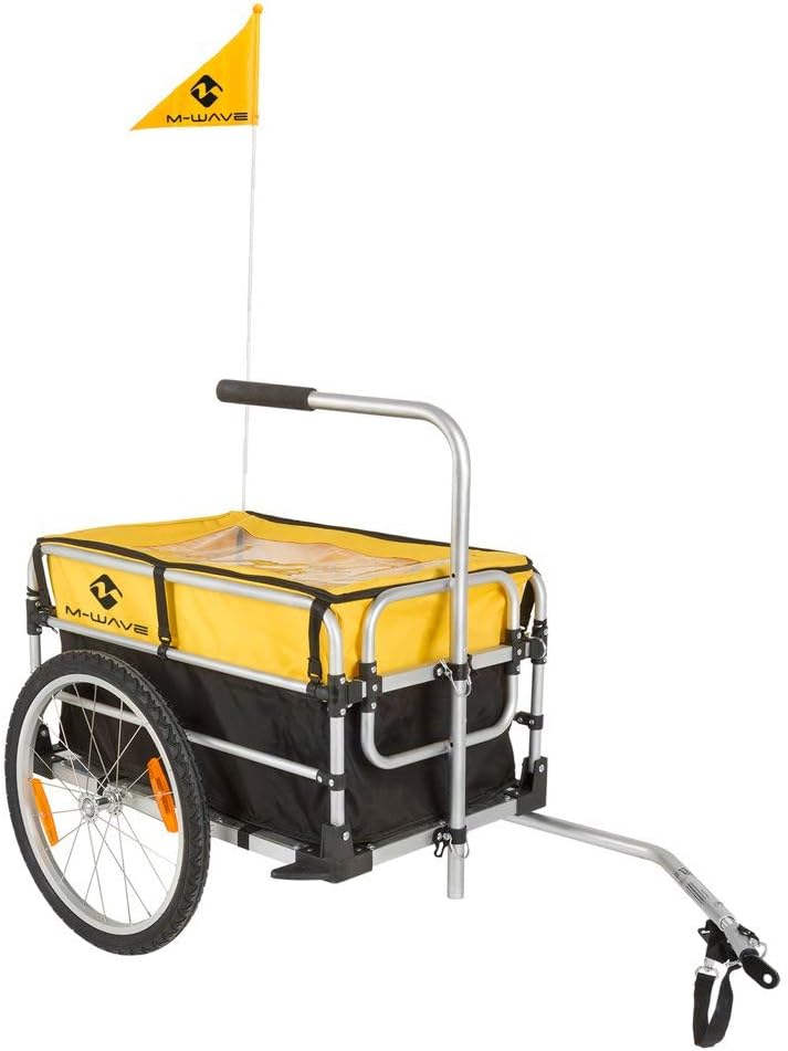 M-Wave Unisex Adult FOLD 2 IN 1 Foldable Luggage Trailer Bicycle - Silver, N/A, standard size - Image 5