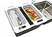 SAMMART Over The Sink Rectangular Colander (Grey)